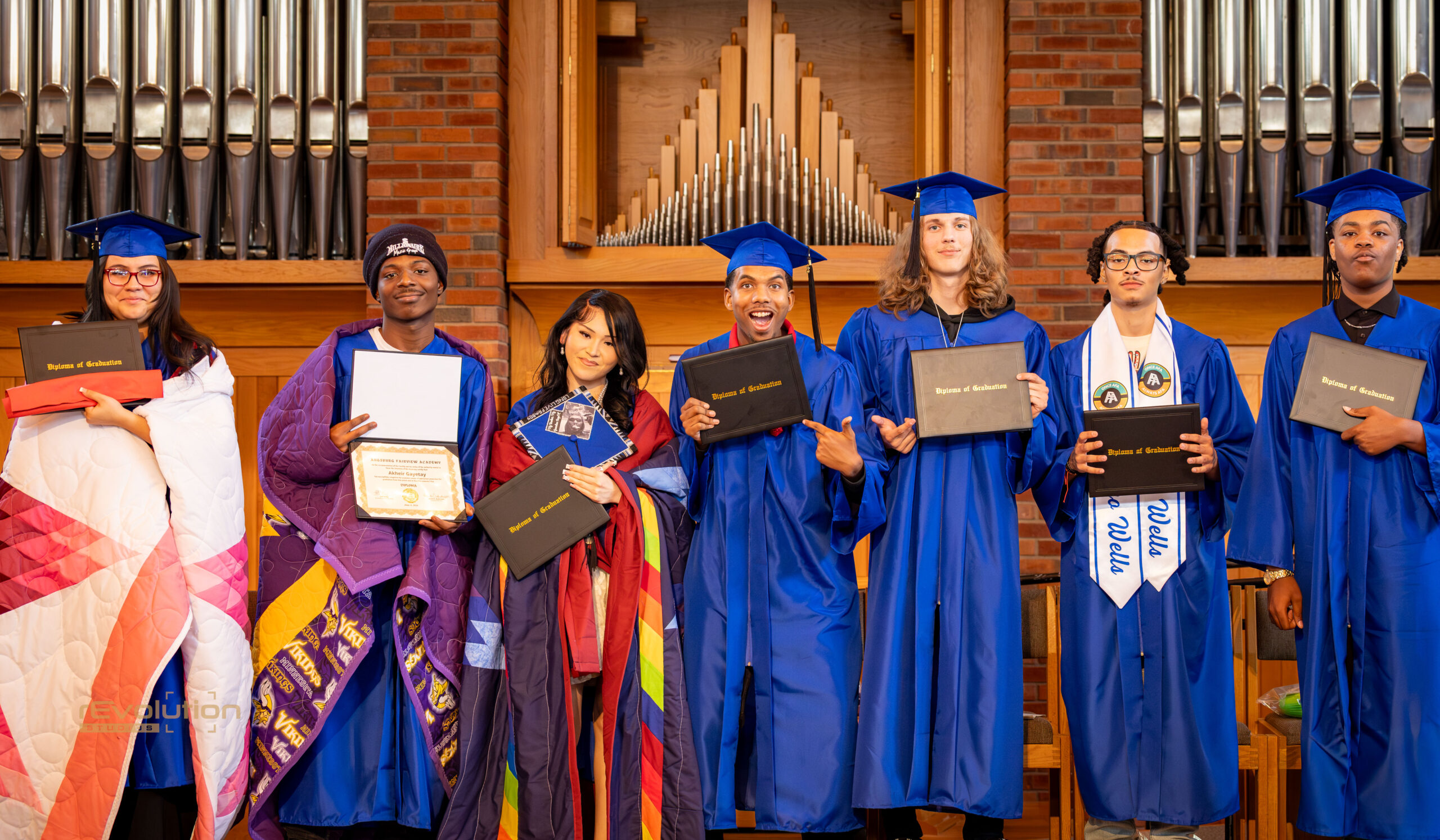 AFA student being honored during graduation